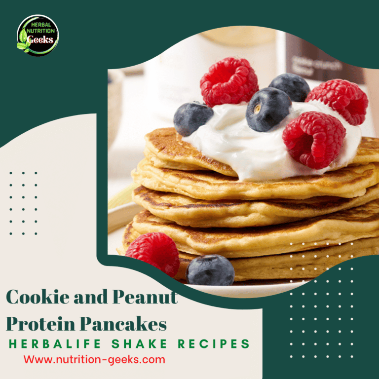 Cookie and Peanut Protein Pancakes - Herbalife Ideal Breakfast
