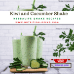 Kiwi and Cucumber Shake – Herbalife Shake Recipes 195kcal