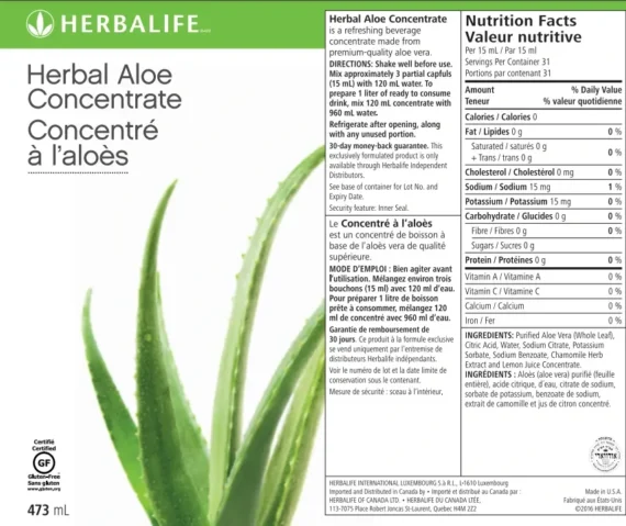 Herbal Aloe Concentrate: Original Herbal Remedy for Digestive Health and Skin Hydration