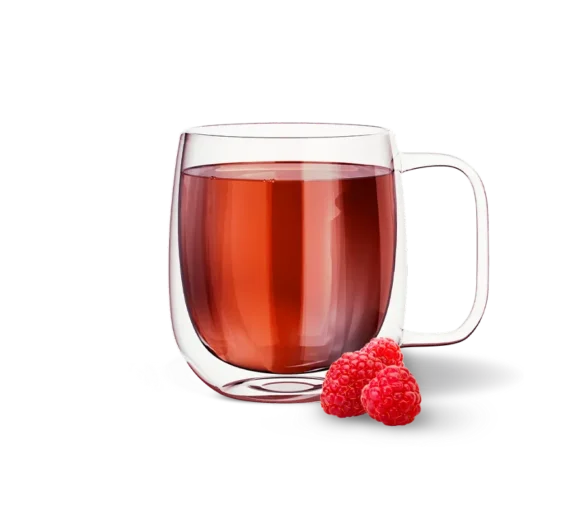 Metabolize and revitalize with a low-calorie instant Raspberry tea.