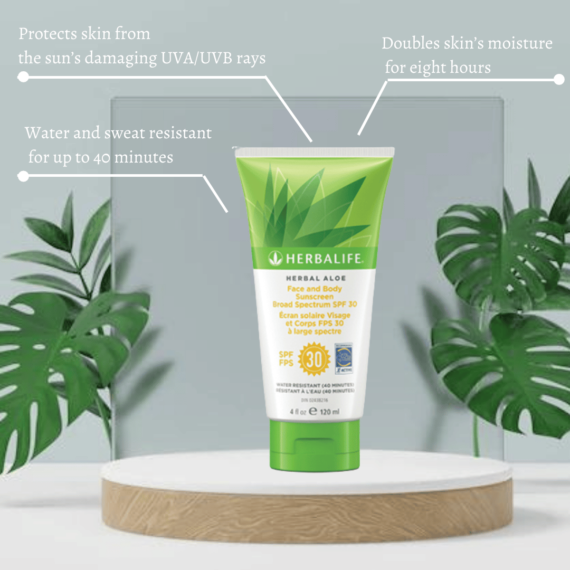 Herbal Aloe Face and Body Sunscreen Broad Spectrum SPF 30