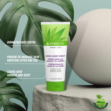 Hydrate your skin with Herbal Aloe Hand and Body Cream