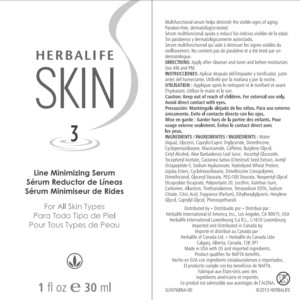 Herbalife SKIN Line Minimizing Serum Suitable for all skin types