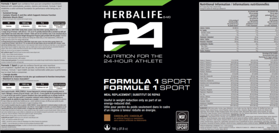 HERBALIFE24 - Formula 1 Sport - Healthy Meal for Athletes - Chocolate