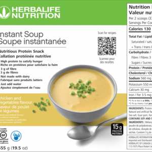 Enjoy good nutrition in every bowl with Instant Soup! Made with the comforting flavors of chicken and vegetables