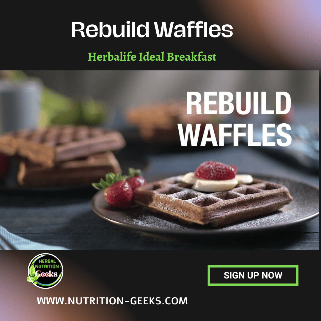 How about trying light and crispy Rebuild Waffles topped with fresh fruit.