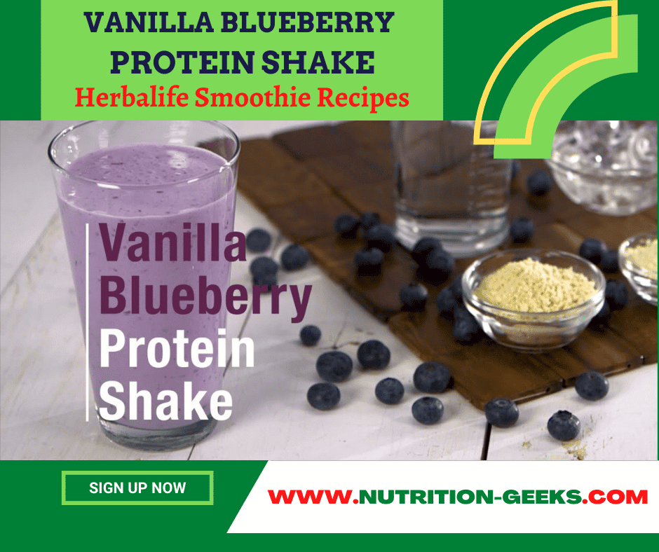 Vanilla Blueberry Protein Shake – Herbalife Smoothie Recipes