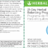 21-Day Herbal Balancing Program: 42 Tablets for AM/42 Tablets for PM