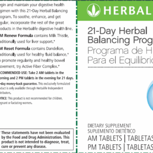 21-Day Herbal Balancing Program: 42 Tablets for AM/42 Tablets for PM