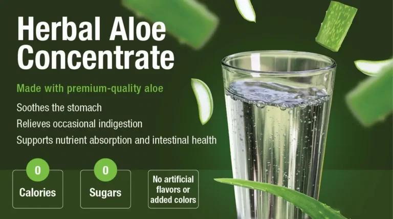 Hydration with Herbal Aloe Concentrate