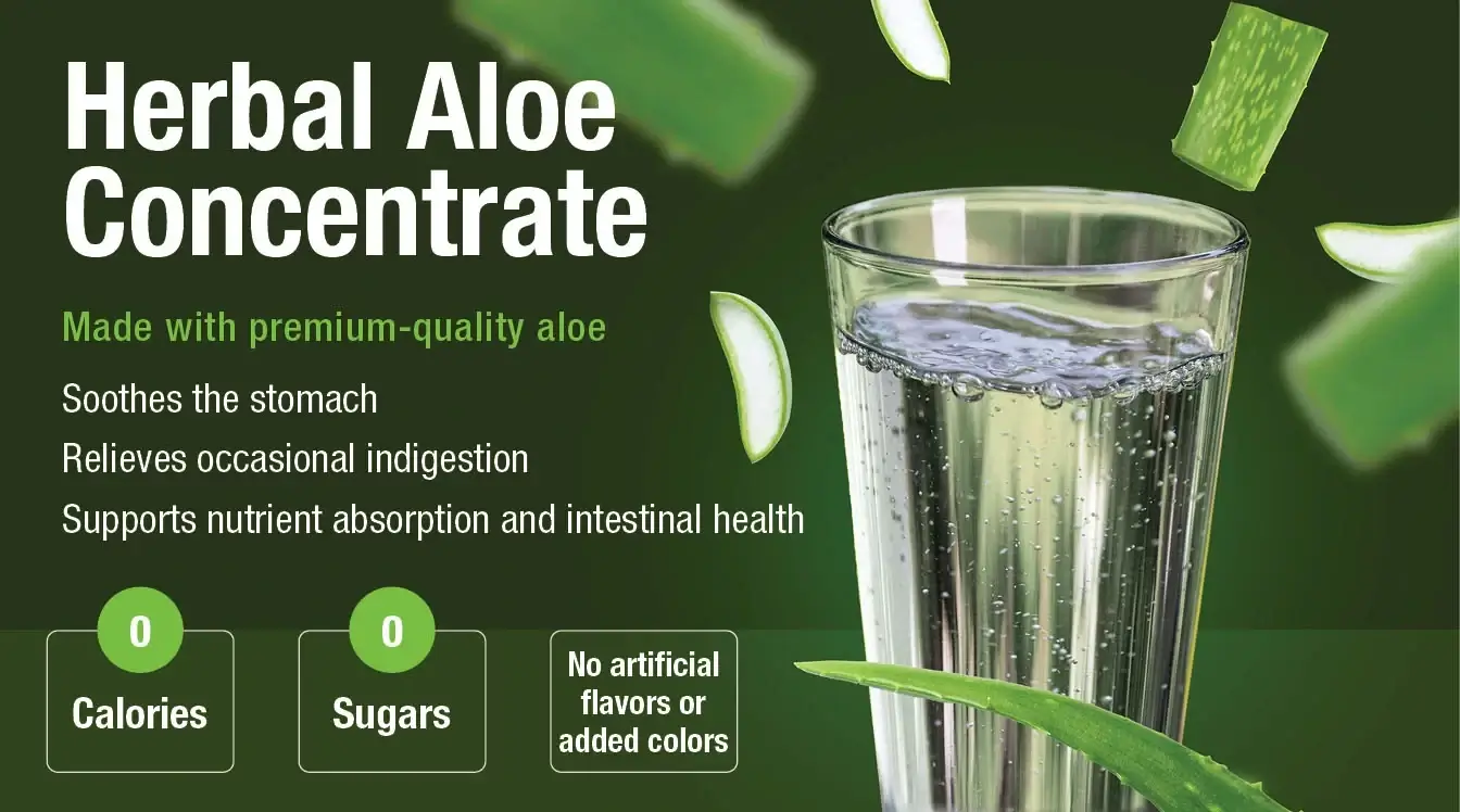 Hydration with Herbal Aloe Concentrate