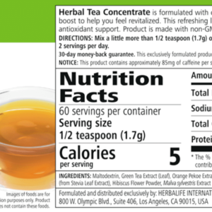 Herbalife Instant Herbal Beverage - Herbal Tea Concentrate Sweet Ginger