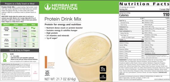 Protein Drink Mix Peanut Cookie Benefits and taste