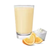Herbalife Orange Cream Shake Mix with slices of fresh oranges and a dollop of cream